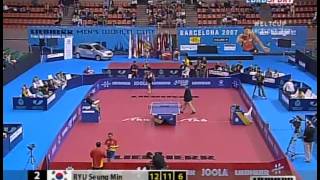 Ryu Seung Min KOR vs Ma Lin CHN [upl. by Eitten122]