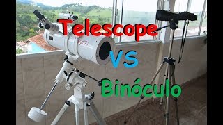 Telescópio VS Binóculo [upl. by Anevad]