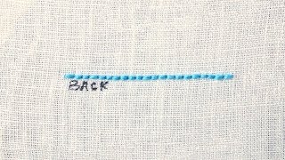 How to Back Stitch [upl. by Sinned]