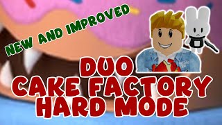 New Improved DUO CAKE FACTORY Hard Mode Challenge in Roblox Tower Heroes [upl. by Kathrine]