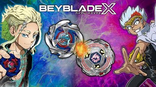 Ryuga VS Chrome Cobalt Dragoon VS Lightning LDrago Remake Beyblade X Battle [upl. by Llenrup153]