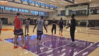 KEVIN DURANT AND THE SUNS FREE THROW COMPETITION AFTER TODAYS SUNS PRACTICE AHEAD OF TOMORROWS GAME [upl. by Orpheus897]