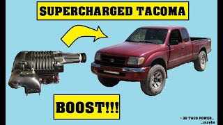 How to supercharge your 4cyl Tacoma4Runner instructional video with TRD  LCE supercharger [upl. by Akiaki]