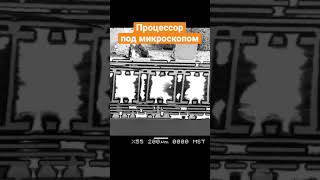 Процессор под микроскопом процессор cpu транзистор [upl. by Tizes]