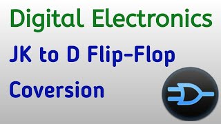 Digital Electronics  JK to DFF Conversion  JK Flip Flop  D Flip Flop  Flip flop Conversion [upl. by Ylrebmic]