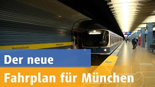 Das ändert sich beim Fahrplanwechsel 2021 in München [upl. by Eiduj]