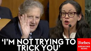 ALMOST UNWATCHABLE John Kennedy Asks Democrats Witness The Same Question Over amp Over [upl. by Ahsikram]