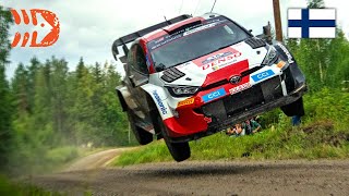 Best of WRC Rally Finland 2023  Crashes Action and Raw Sound [upl. by Laidlaw]