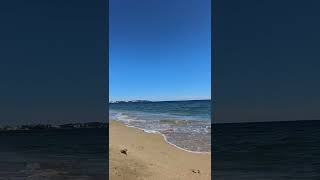 Clear blue sea amp golden sand beach in salou sea salou pov travel spain seaview goldensands [upl. by Bolte340]