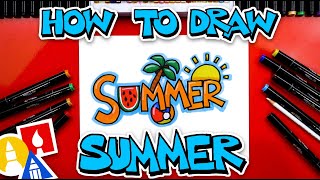 How To Draw Summer  Block Letters [upl. by Otsirave]