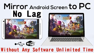 How To Mirror Hd Smartphone Screen In Pc Laptop  No Lag  Without Any Software Wireless  Smart Tv [upl. by Trebliw]