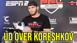 Magomed Umalatov Recaps Victory Over Andrey Koreshkov  PFL Regular Season [upl. by Noteek]