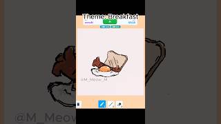 Drawing Breakfast In Roblox Speed Draw art roblox speeddraw [upl. by Dyke320]