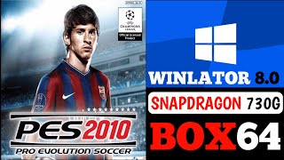 Winlator 80 Test Pro Evolution Soccer 2010  Snapdragon 730G  dxvkbox64turnip [upl. by Bascio]