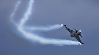 Swedish Air Force  SAAB JAS39C Gripen display  Sola Airshow 2024 [upl. by Isia]