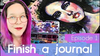 Finish A Journal  Ep 1 Mixed Media Art with Willowing [upl. by Ailemaj205]