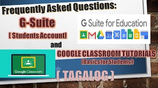 Google Classroom using GSuite Account TAGALOG [upl. by Bowles]