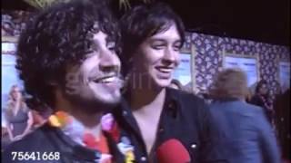 Julian Casablancas and Fabrizio Moretti of The Strokes 50 First Dates premiere [upl. by Nodnalb]