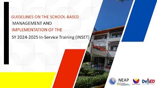 Guidelines on the School Based Management and Implementation of 2024 In Service Training INSET [upl. by Burkitt]