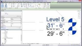 Working with Levels and Grids in Revit 2014 [upl. by Anaihs662]