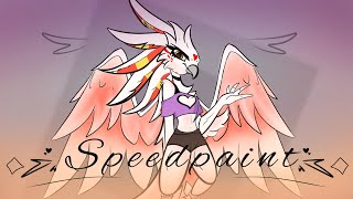 Speedpaint OC • bright wings [upl. by Hayikaz532]