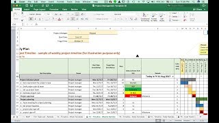 T4  Weekly Project Timeline Template  VDO Training [upl. by Batory]