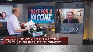 Inovio Pharmaceuticals CEO on virus vaccine human trials completing volunteer enrollment in April [upl. by Brannon]