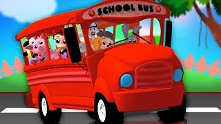 Ruote sul bus  Filastrocche  bus rima per i bambini  3D Rhymes  Luke Lily  Wheels On the Bus [upl. by Amahs825]