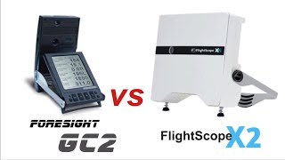 Foresight GC2 vs FlightScope X2outdoor test [upl. by Aztinay]