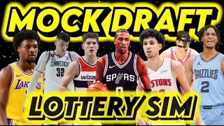 2024 NBA Mock Draft FULL FIRST ROUND MOCK DRAFT I Utility Sports NBA Mock Draft with lottery sim [upl. by Ahsiema566]