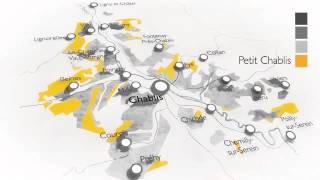 Carte animée des appellations de Chablis [upl. by Kcerred]