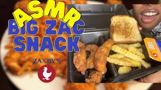 ASMR Zaxbys Big Zac Snack Chicken Tenders A Crunchy and Satisfying Experience [upl. by Milurd]