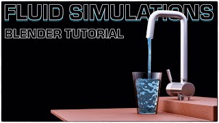 How to create Fluid simulations  Blender tutorial [upl. by Ylrbmik]