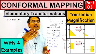 Elementary Transformations examplesTranslation amp Magnification in Conformal Mapping lecture3 [upl. by Ner928]