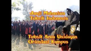 Janji Mahasiswa Teknik Indonesia Unidayan 2018 [upl. by Aiuqcaj]