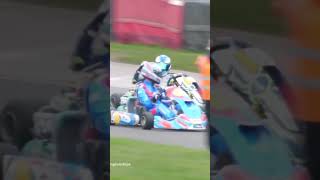 Is this the best karting overtake ever👀 britishkartchampionships racing karting motorsport [upl. by Goodard]