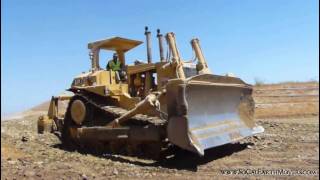 CAT D10 ripping and dozing [upl. by Enirual]