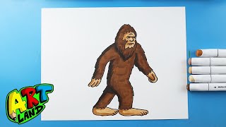 How to Draw Bigfoot [upl. by Gladis]