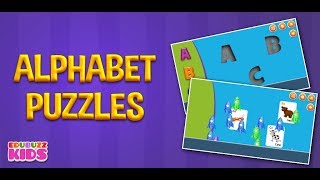 Alphabet Puzzles For Toddlers  Free App from EduBuzzKids for Android PhonesTablets [upl. by Crispa]