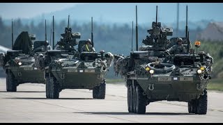 US Army Convoy Enters Czech Republic for Saber Strike Drills [upl. by Aleka827]