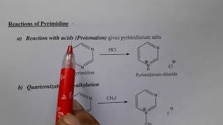 PYRIMIDINE  Synthesis Reactions and Medicinal uses [upl. by Oigile]