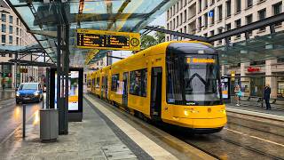 Trams in Dresden Germany 🇩🇪  2023 [upl. by Aihsit933]