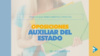 📝Oposiciones Auxiliar del Estado 2024 Todo lo que necesitas saber para lograr tu plaza ⚖️👩‍🏫 [upl. by Carlson]