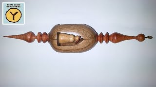 Woodturning 2014 Christmas Ornament Challenge First entry [upl. by Inahs576]