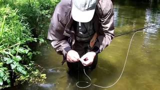 Fly fishing for wild trout on a Dartmoor river Devon UK [upl. by Seftton]