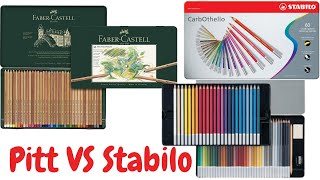 Stabilo Carbothello Pastel Pencils vs Faber Castell Pitt Pastel Pencils [upl. by Plunkett]