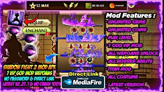 shadow fight 2 mod apk max level 52 unlimited money latest version download link  7 Vip Mod [upl. by Akciret]