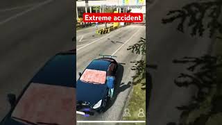 Extreme accident in highway carparkingmultiplayer mercedes yuvrajsingh8445offical [upl. by Linson]