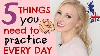 5 things to practice every day to improve your English communication skills [upl. by Niroht322]