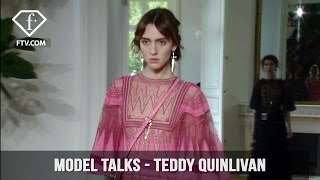 Model Talks SS 17 Teddy Quinlivan  FashionTV [upl. by Tnahs]